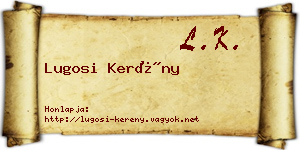 Lugosi Kerény névjegykártya